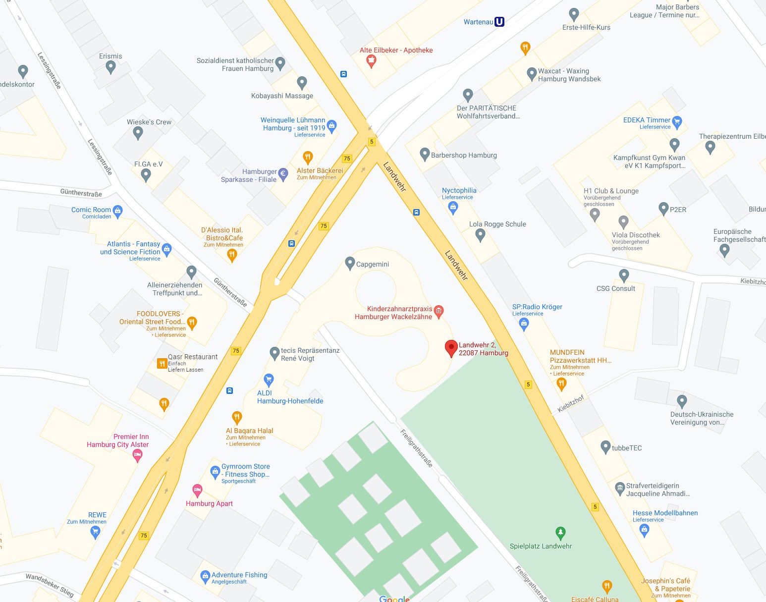 Screenshot Google Map